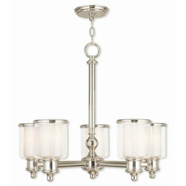 Middlebush Polished Nickel Chandelier Light, 21.25 in. 40205-35